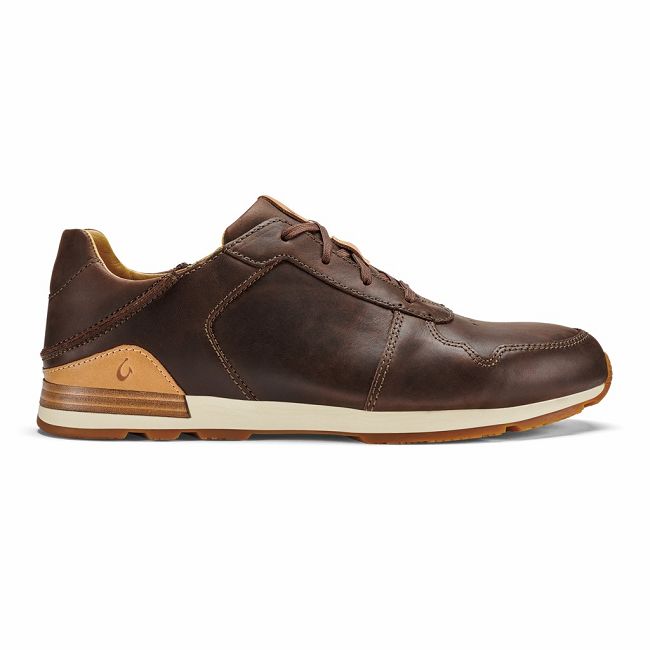 Zapatos Olukai Huakaʻi Lī - Zapatillas Hombre Cafes 20596-308